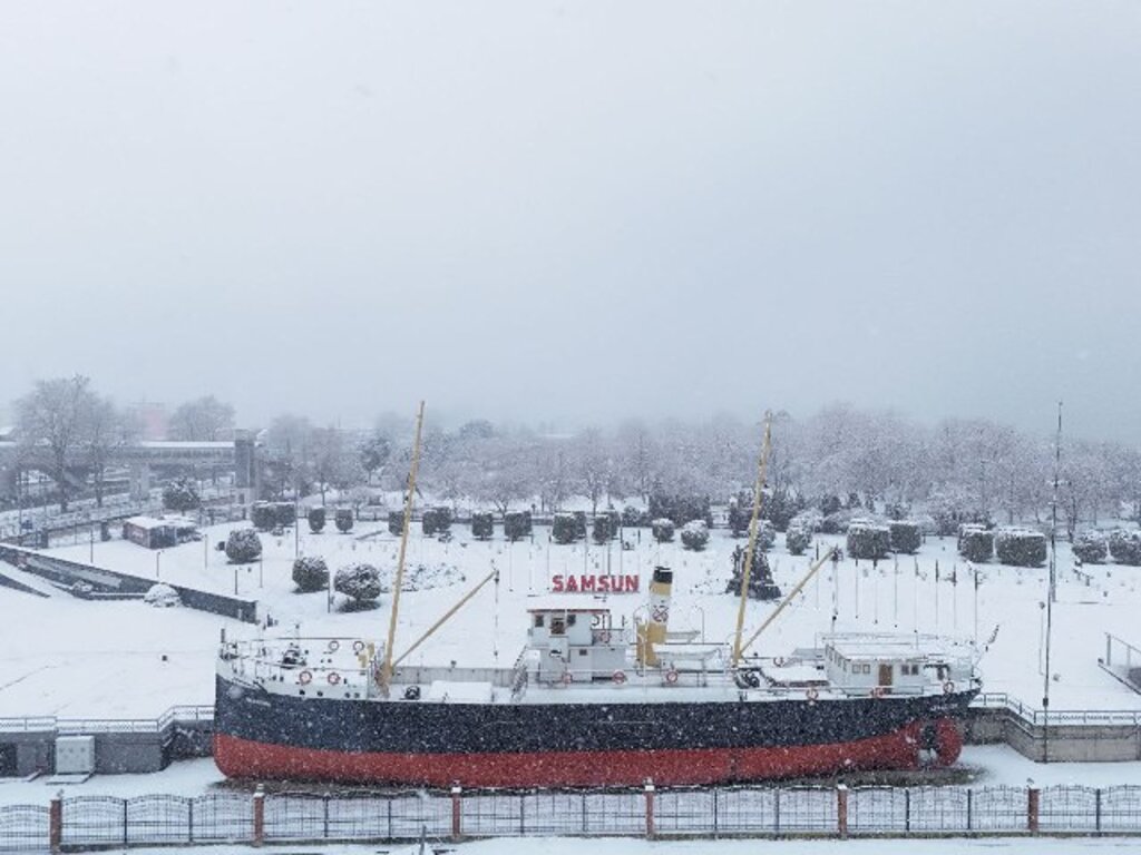 Samsun kar yağdı Erzurum'a döndü! Samsun'dan kar fotoğrafları