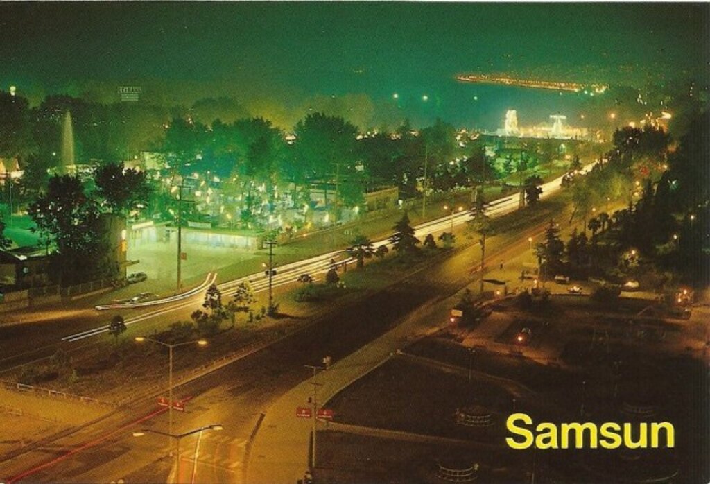 Samsun kartpostalları! Eskiden herkes birbirine gönderirdi!
