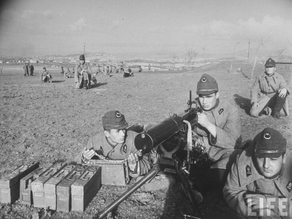 Samsun'da 1940 yılında yapılan askeri tatbikatın fotoğrafları