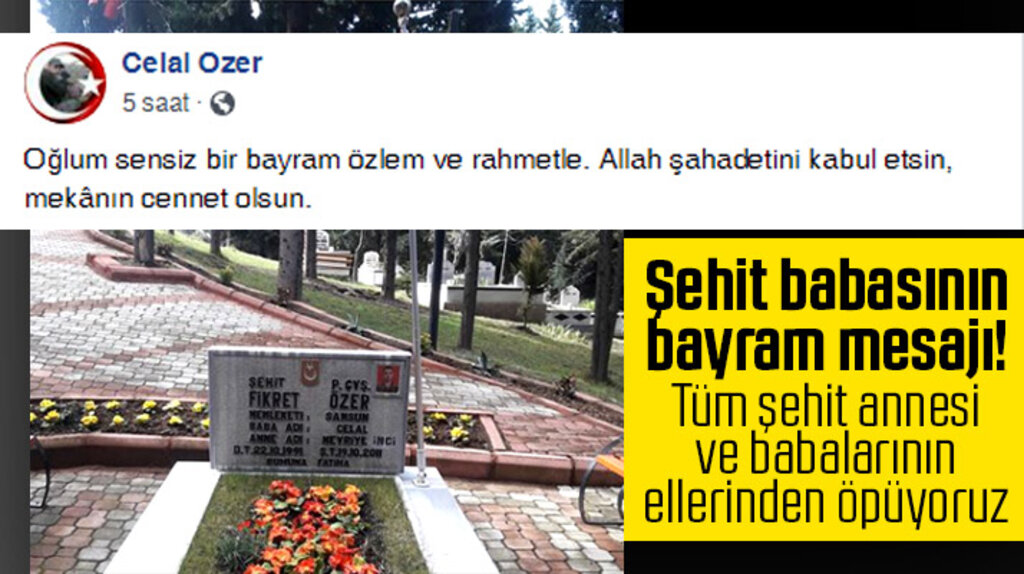 Samsun'da şehit Fikret Özer'in babasından Ramazan Bayramında duygusal mesaj