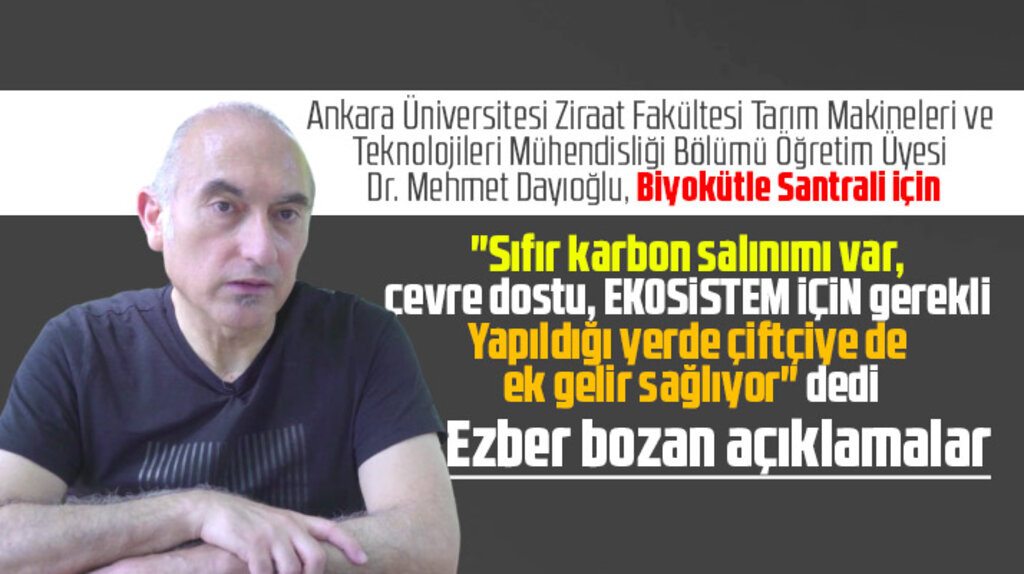 Biyokütle Enerji Santrali ile ilgili öğretim üyesinden ezber bozan açıklamalar! 