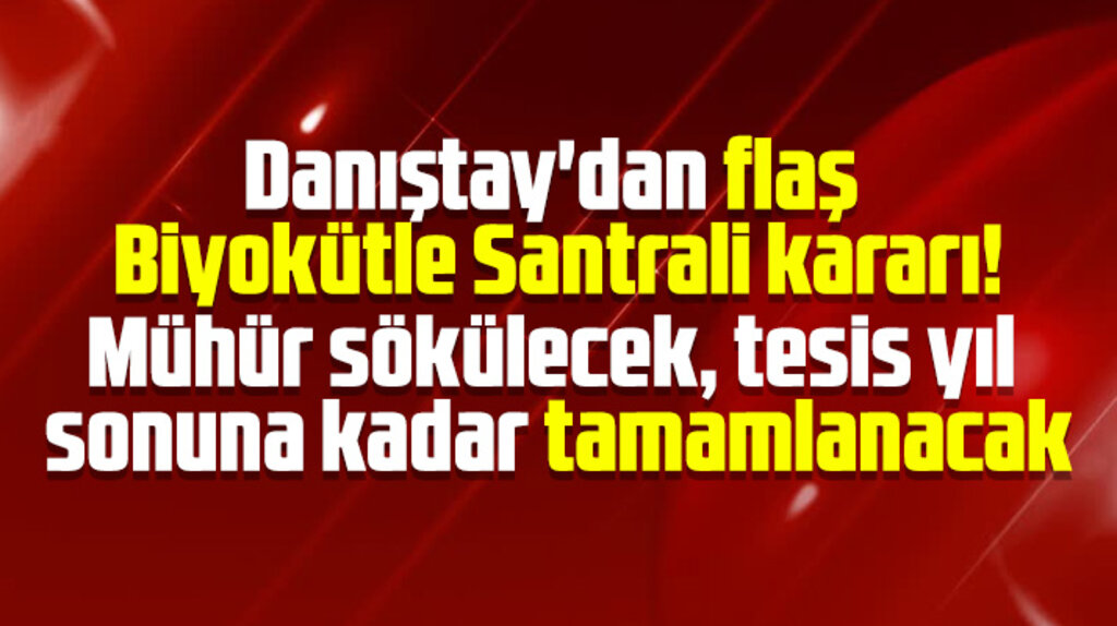 Çarşamba Biyokütle Santraline vurulan mühür Danıştay tarafından kaldırıldı