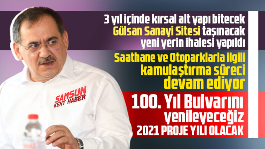 Mustafa Demir'den Gülsan Sanayi, Saathane Meydanı ve 100. Yıl Bulvarı için önemli açıklamalar