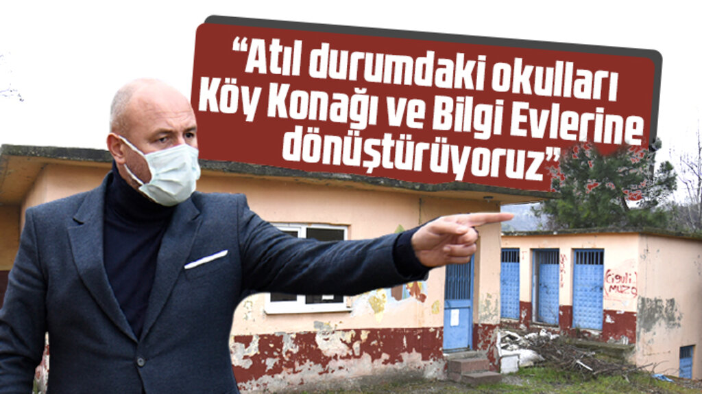 Samsun'da Tekkeköy Belediyesi atıl okulları Köy Konağı ve Bilgi Evi yapıyor