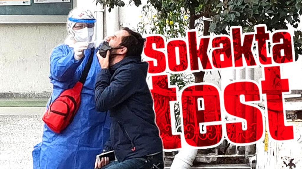 Samsun'da sağlık ekipleri, sokakta bile Covid-19 testi uyguluyor