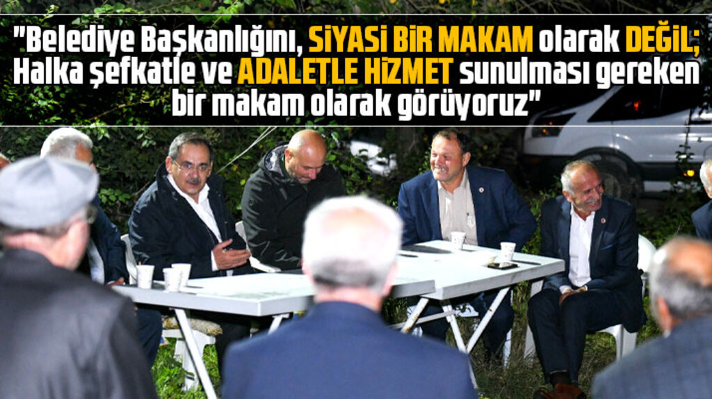 Mustafa Demir, Samsun-Tekkeköy ilçesinde Akbaşlar mahallesi sakinleri ile buluştu
