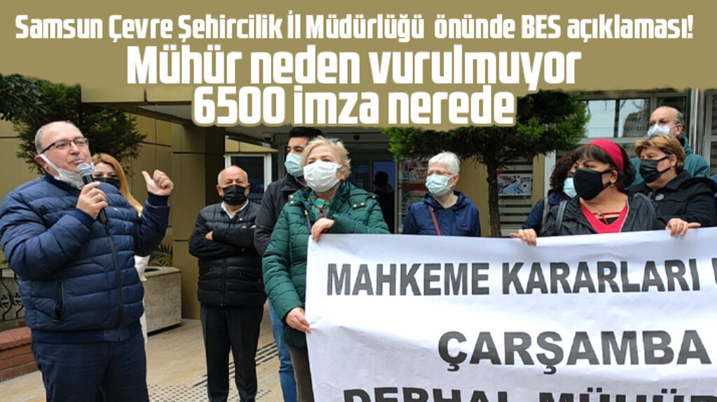 Samsun Çevre İl Müdürlüğü önünde Biyokütle Enerji Santrali açıklaması