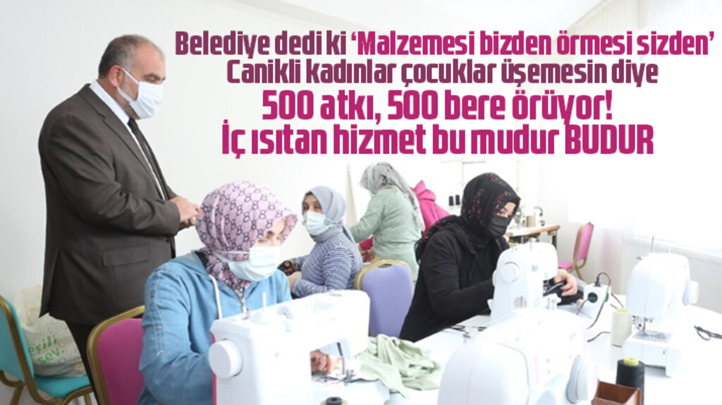 Samsun'da Canik Belediyesinden ihtiyaç sahibi çocuklar için 500 atkı, 500 bere 