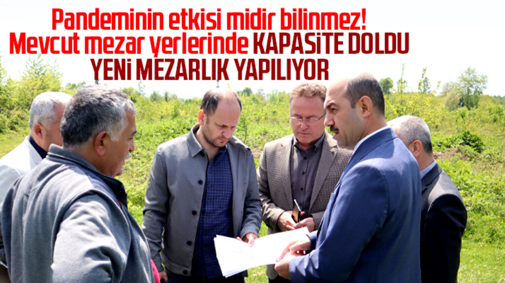 Samsun'un Terme ilçesine yeni mezar yeri için çalışma başlatıldı