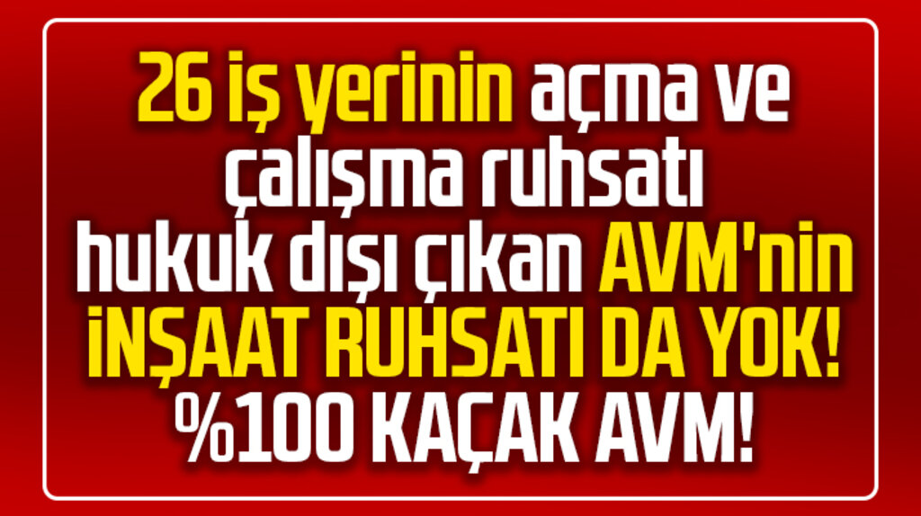 Samsun'da Cıty Mall AVM'nin inşaat ruhsatı yok! Dev AVM kaçak