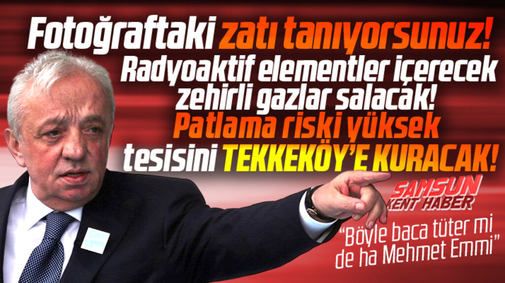 Samsun'da Cengiz Enerji'nin Tekkeköy ilçesine kuracağı atık depolama tesisine tepki