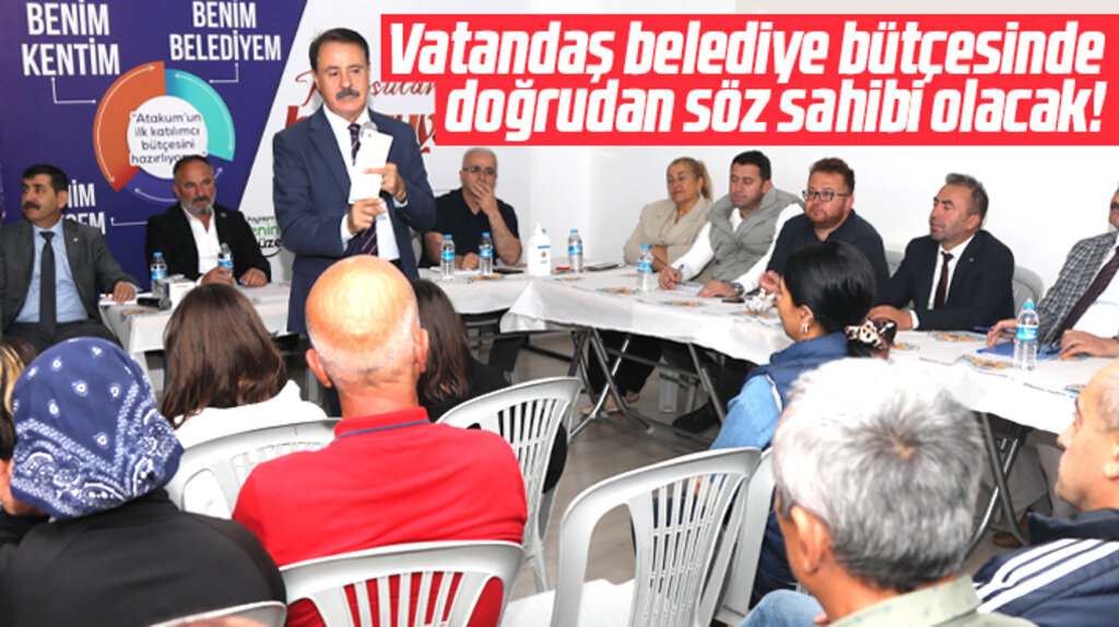 Samsun'da Atakum Belediyesi'nin bütçesinde vatandaş söz sahibi olacak