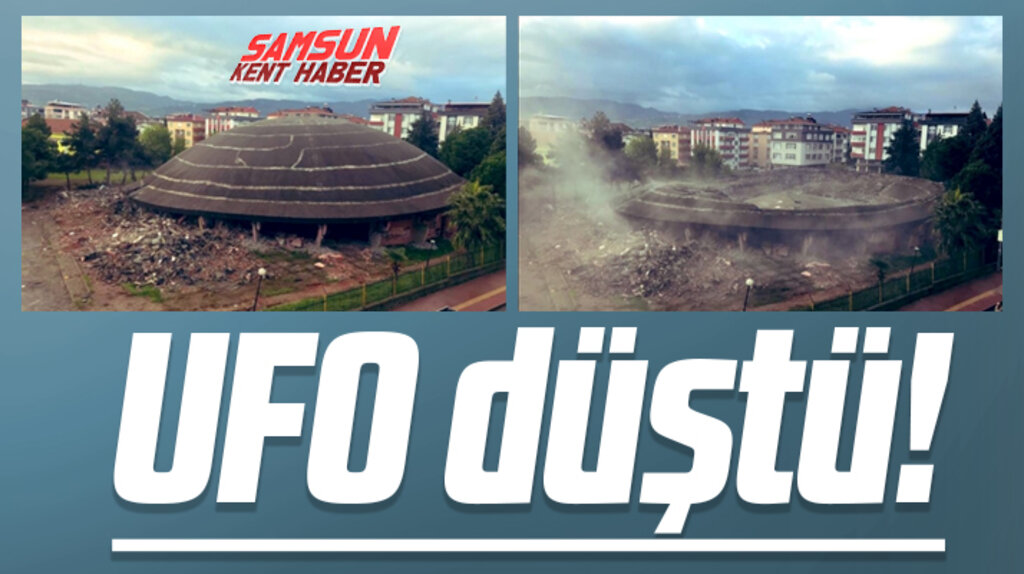 Samsun Anadolu Lisesi'nin simge kapalı spor salonu yıkıldı
