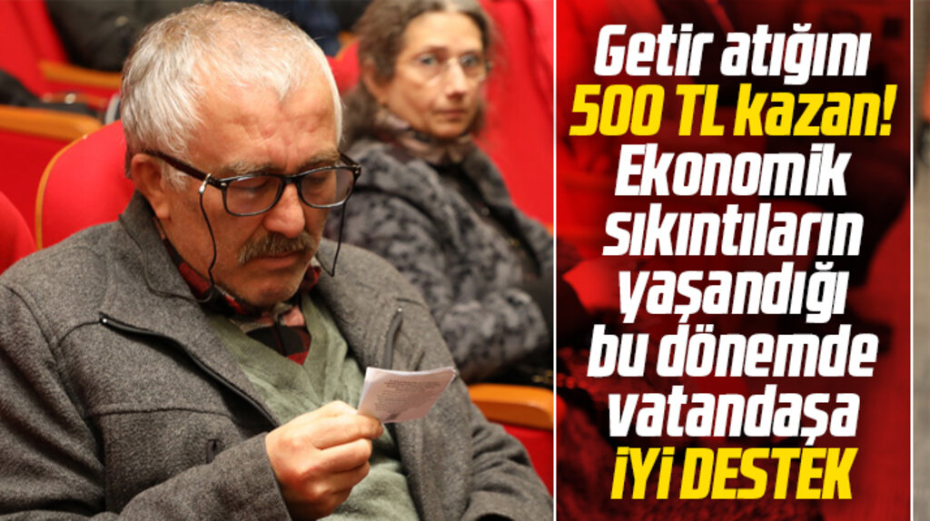 Samsun'da İlkadım Belediyesi'nden atığını getirene 500 TL destek