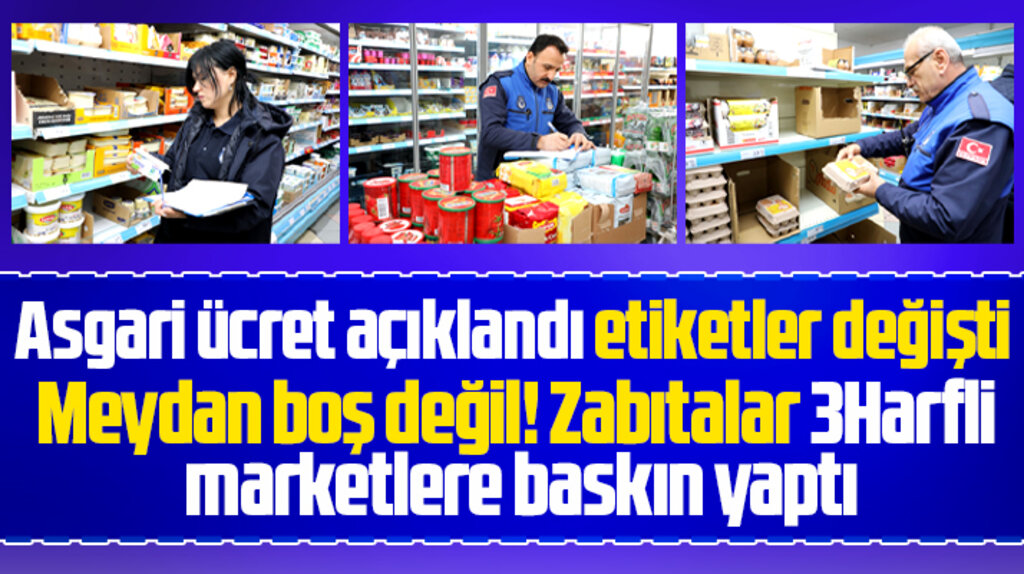 Samsun'da İlkadım Belediyesi yeni yıla sayılı günler kala marketleri denetledi