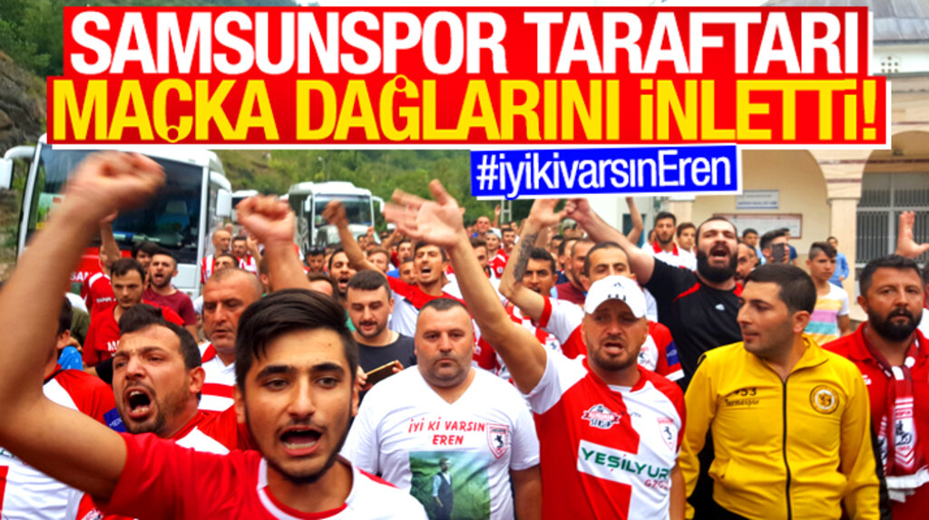 Samsunspor taraftarı şehit Eren Bülbül'ün annesi Ayşe Bülbül'ü ziyaret etti 