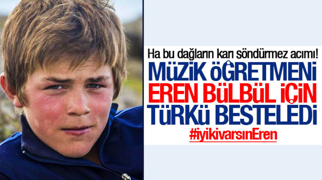 Samsun'da müzik öğrencisi Dila Nur Şentürk Eren Bülbül için türkü besteledi