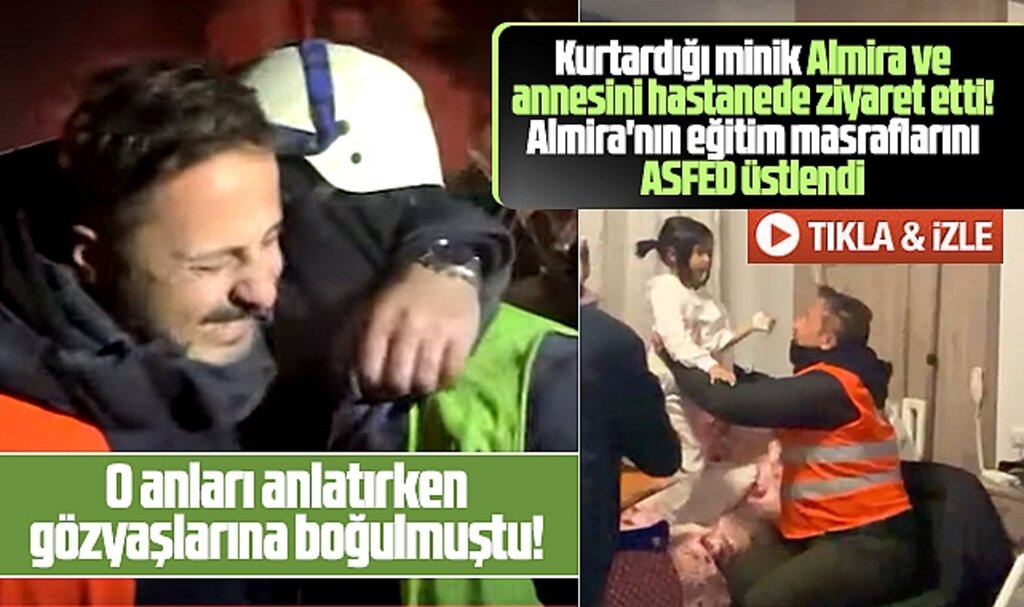 ASFED Samsun İl Başkanı Pişkin, enkazdan kurtardığı anne ve kızını ziyaret etti