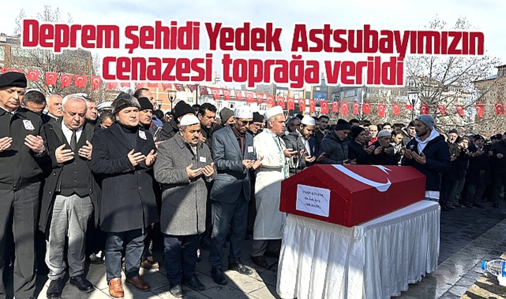 Samsun'da deprem şehidi Yedek Astsubay Yasin Güvenç toprağa verildi