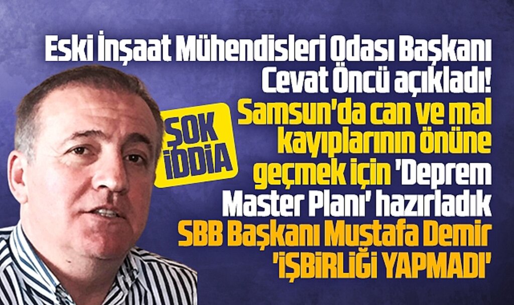 SBB Başkanı Demir için şok iddia! Deprem Master Planı için işbirliği yapmadı!