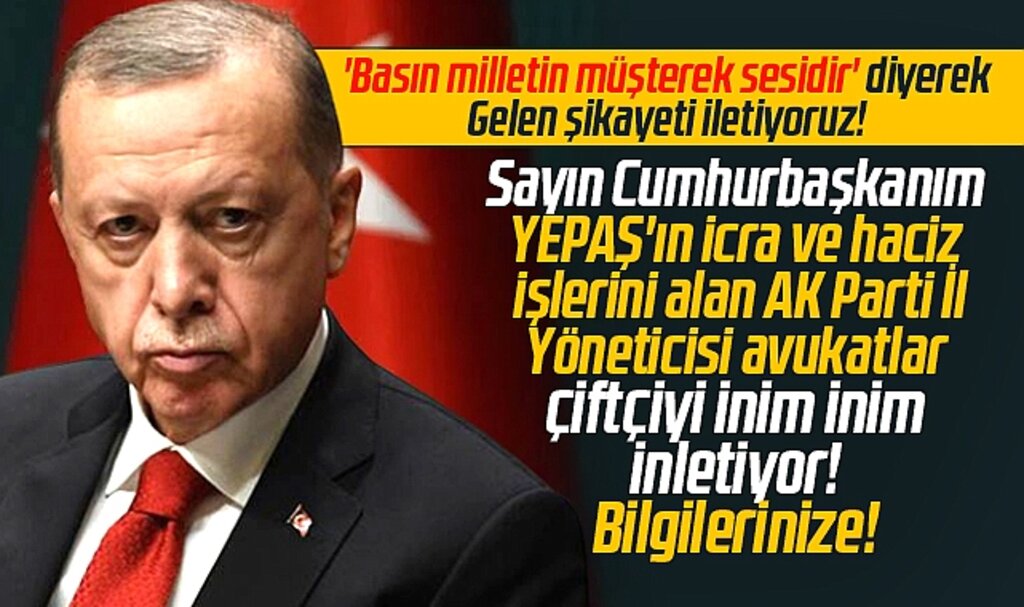Samsun'da AK Parti İl Yöneticisi avukatlar çiftçilere haciz tebligatı gönderiyor