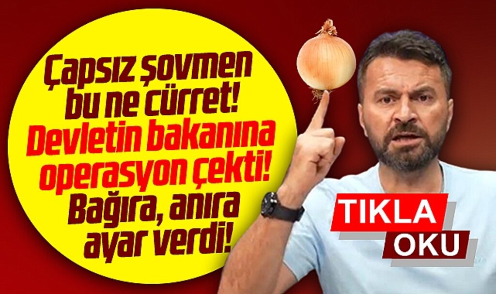 Abdurrahman Uzun Ticaret Bakanı Muş'a soğan üzerinden operasyon çekti!