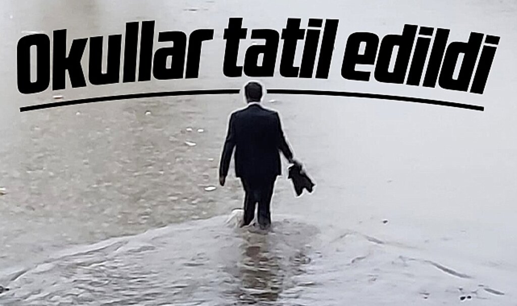 Samsun'da sel felaketi nedeniyle 5 ilçede okullar tatil edildi