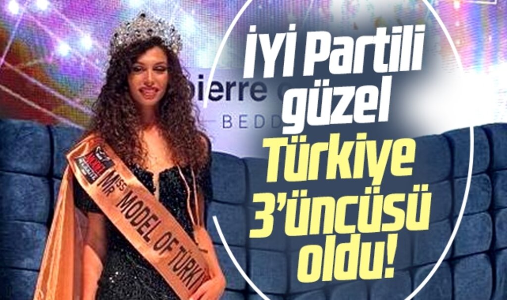 Samsun'da İYİ Partili Elif Yüksel model yarışmasında 3'üncü oldu