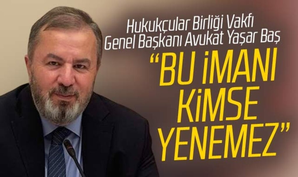 Hukukçular Birliği Vakfı Genel Başkanı Baş'tan Filistin açıklaması!