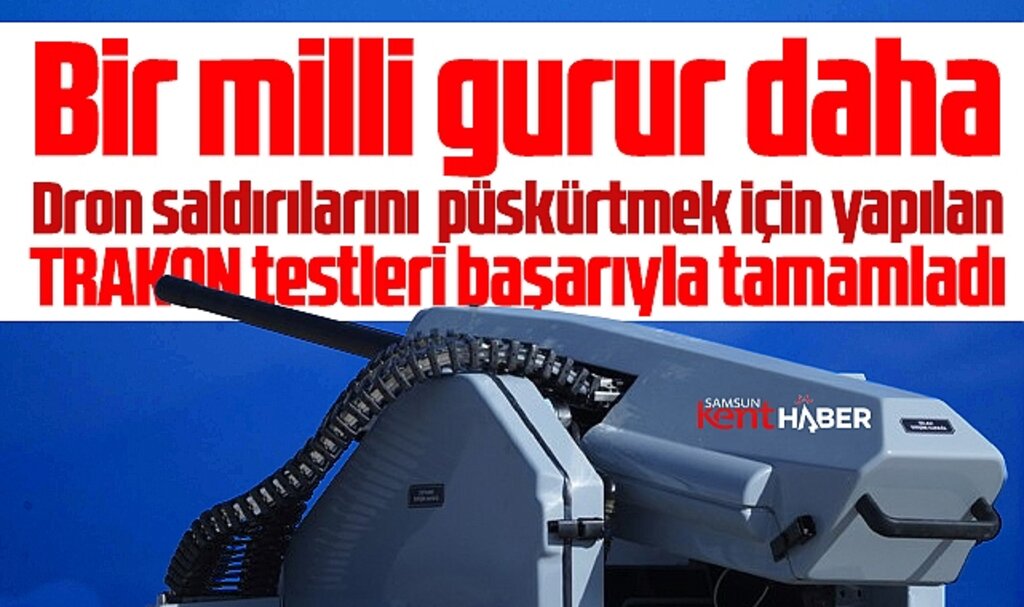 Samsun Yurt Savunma'dan milli başarı! Trakon UKSS dron avına hazır