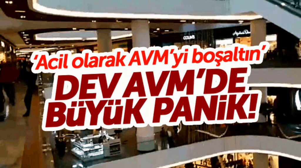 Samsun'da AVM'de 'Acil olarak AVM'yi boşaltın' anonsu korku ve panik yarattı