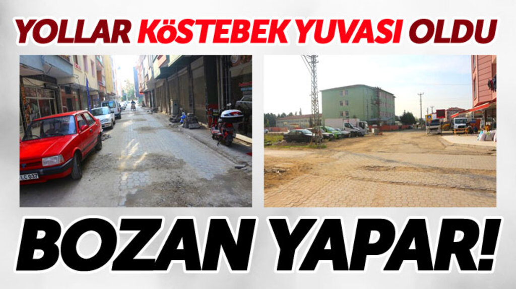 Samsun'un 19 Mayıs ilçesinde vatandaşlardan bozuk yol tepkisi