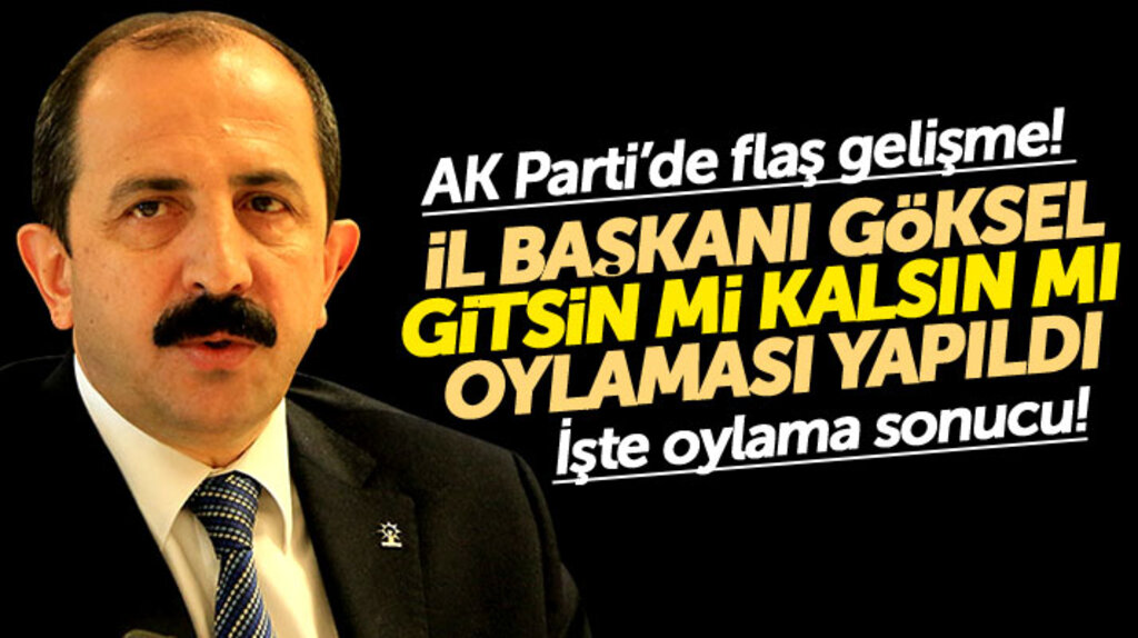 AK Parti Samsun İl Başkanı Muharrem Göksel için gitsin mi kalsın mı oylaması yapıldı