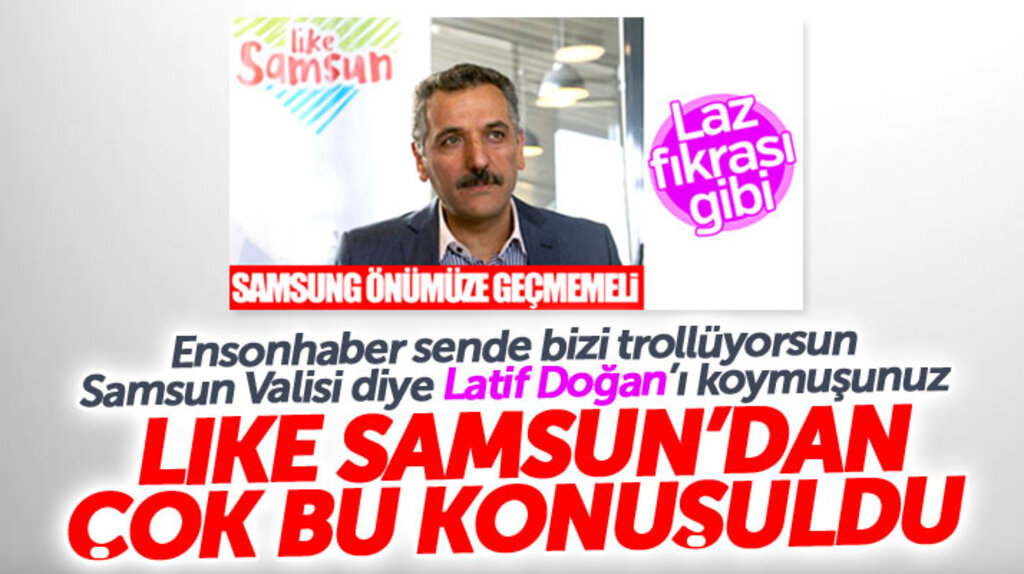 Samsun Valisi Osman Kaymak Latif Doğan'a benzetildi