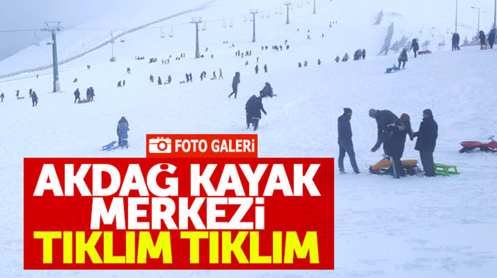 Samsun Ladik Akdağ Kayak Merkezi tıklım tıklım doldu