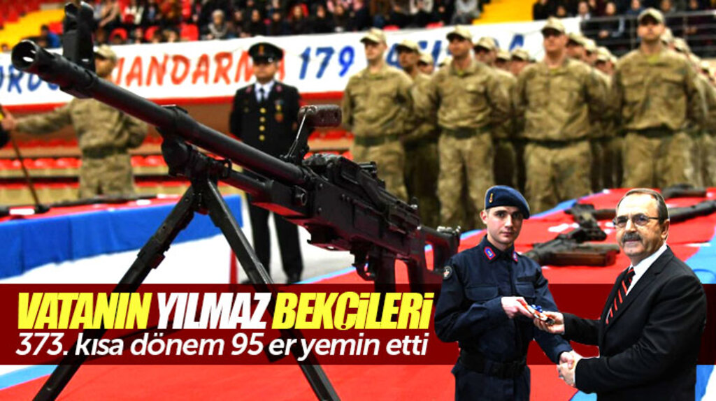 Samsun'un Bafra ilçesinde 373'üncü kısa dönem 95 er için yemin töreni düzenlendi