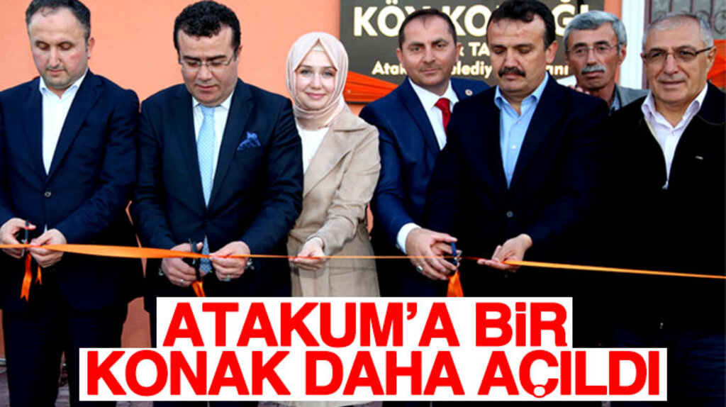 Samsun'un Atakum İlçe Belediyesi Çakırlar Köy Konağının açılışını yaptı