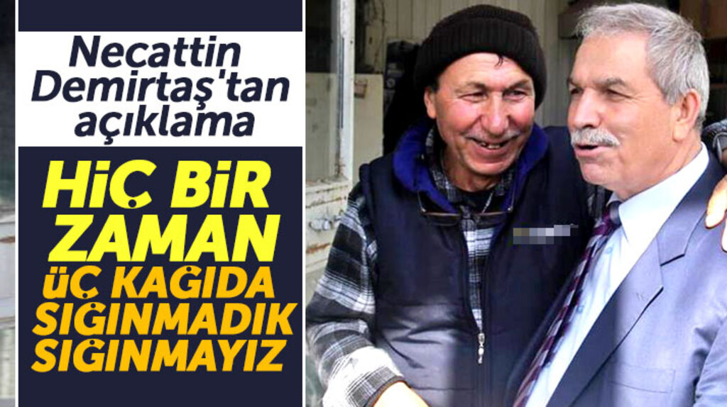 İYİ Parti adayı Necattin Demirtaş 'Hiç bir zaman üç kağıda sığınmadık' açıklaması yaptı