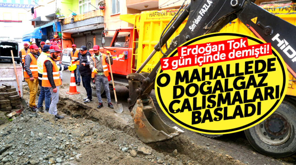 SAMGAZ Erdoğan Tok'un girişimleri ile o mahallede doğalgaz alt yapı çalışmalarına başladı