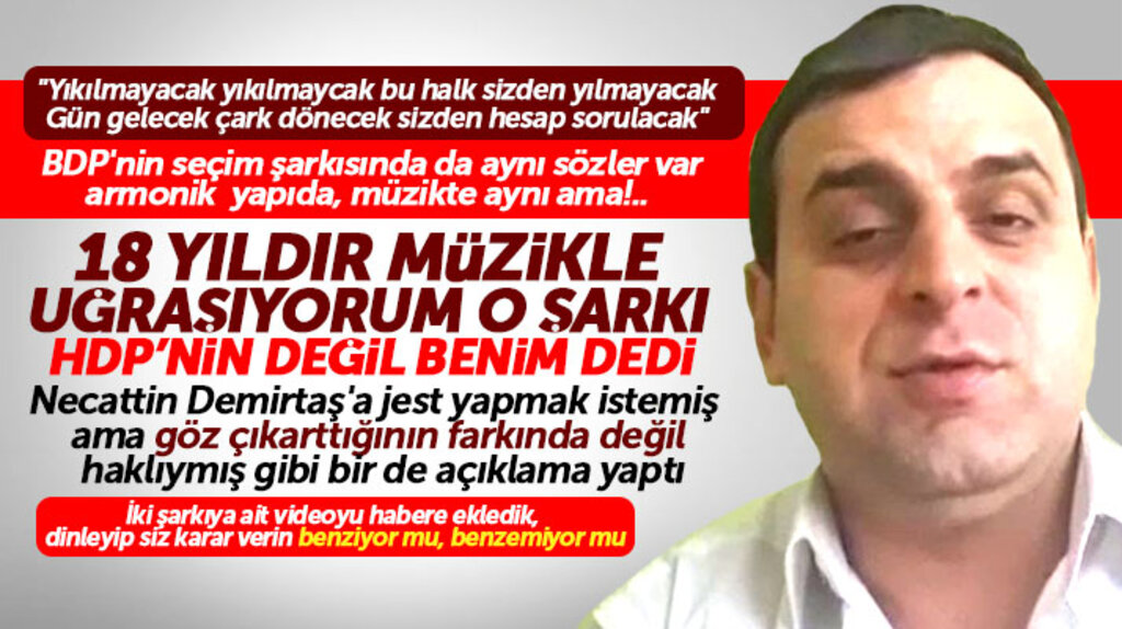 Necattin Demirtaş'ı zor durumda bırakan o şarkıyı seslendiren Volkan Boz açıklama yaptı
