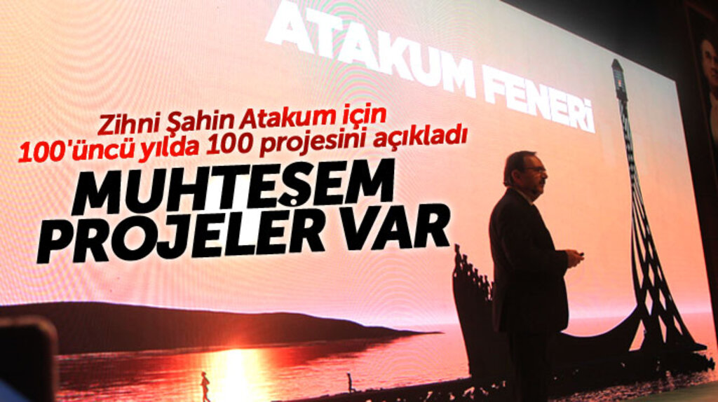 Samsun'da Zihni Şahin Atakum için 100 muhteşem projesini açıkladı