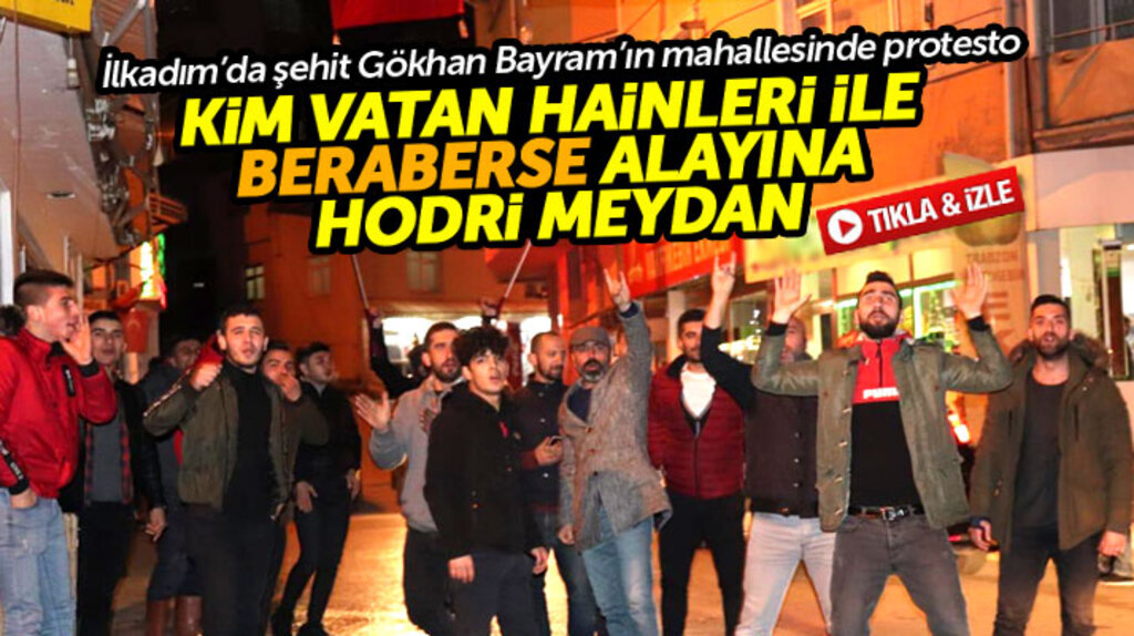 Samsun'da Kadifekale mahallesinde Millet İttifakı ve ezanın ıslıklanması protesto edildi