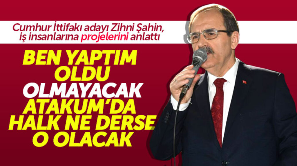 Cumhur İttifakı adayı Zihni Şahin SAYİDER üyesi iş adamlarına Atakum projelerini anlattı
