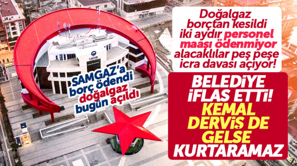 Samsun Canik Belediyesinde mali kriz! Doğalgaz kesildi, alacaklılar peş peşe icra davası açıyor