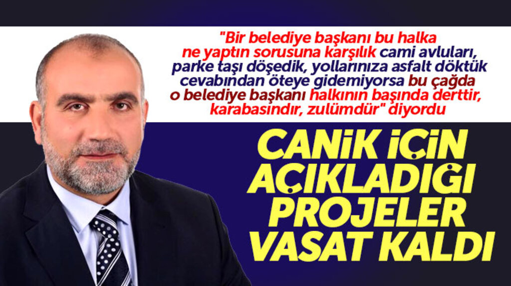 Cumhur İttifakı Canik adayı İbrahim Sandıkçı Canik için açıkladığı projelerde zayıf kaldı