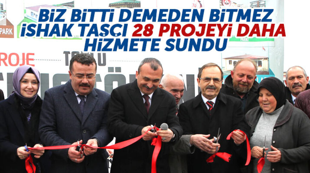 Samsun'da Atakum Belediye Başkanı İshak Taşçı 28 projenin toplu açılış törenini yaptı