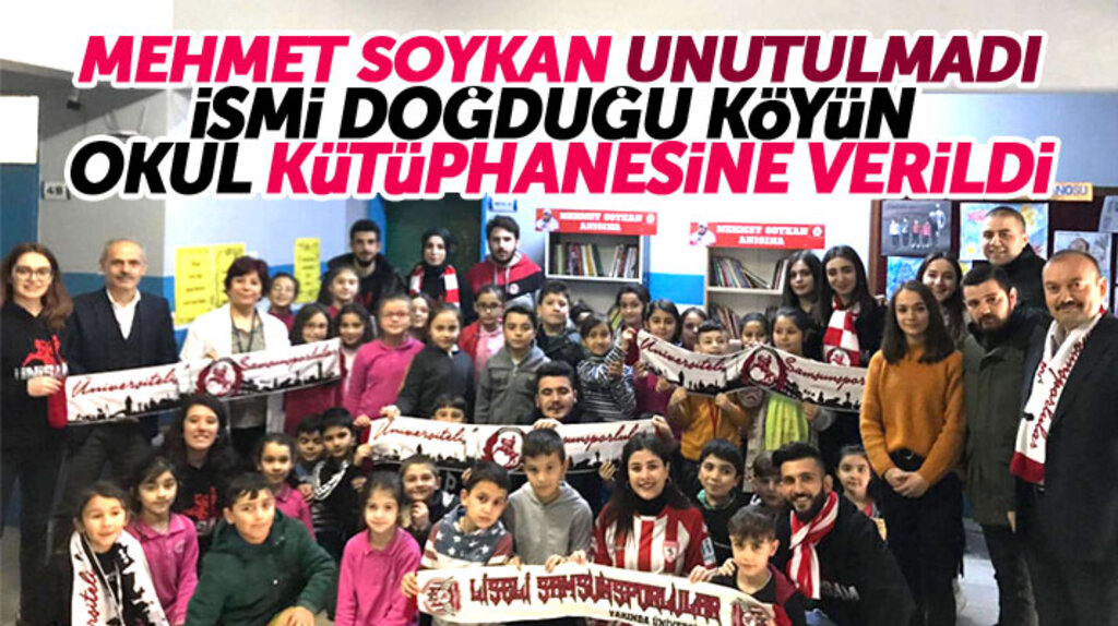 Samsunspor sevdalısı Mehmet Soykan anısına Üni-Sam üyeleri kütüphane kurdu