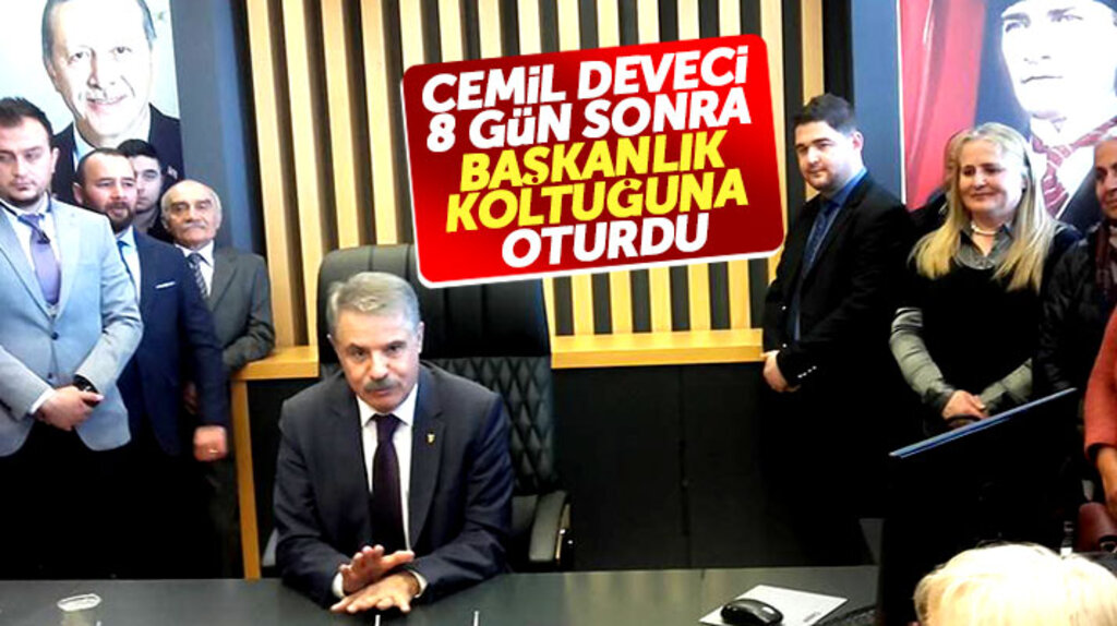Samsun'da Cemil Deveci 8 gün sonra Atakum Belediyesi Başkanlık koltuğuna oturdu