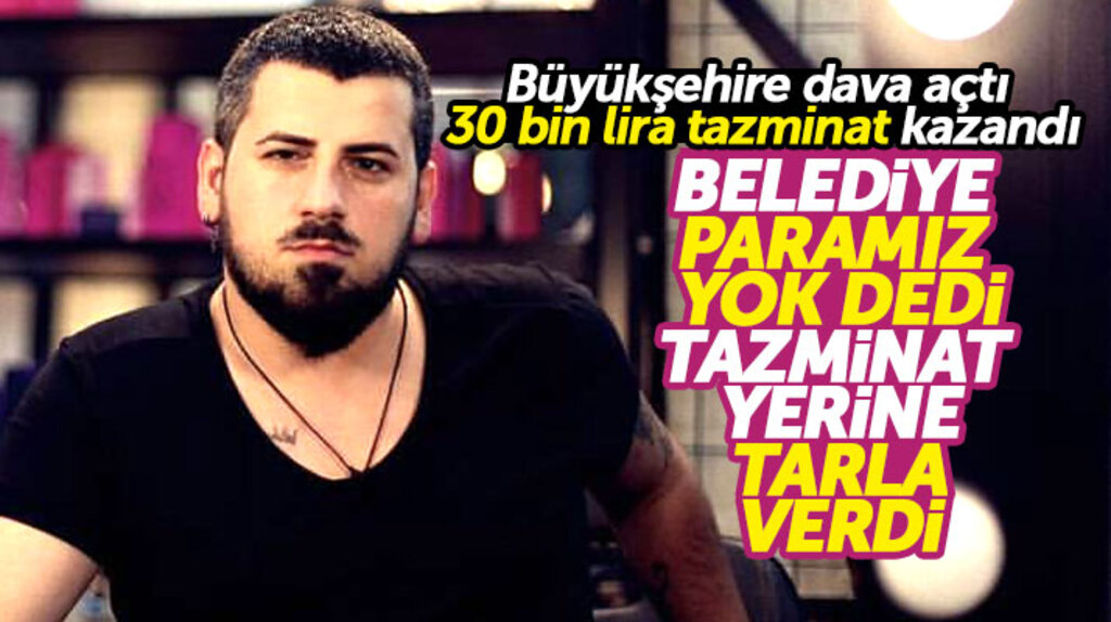 Samsun Büyükşehir Belediyesi davacı Rıdvan Uzun'a 30 bin lira tazminat yerine tarla verdi