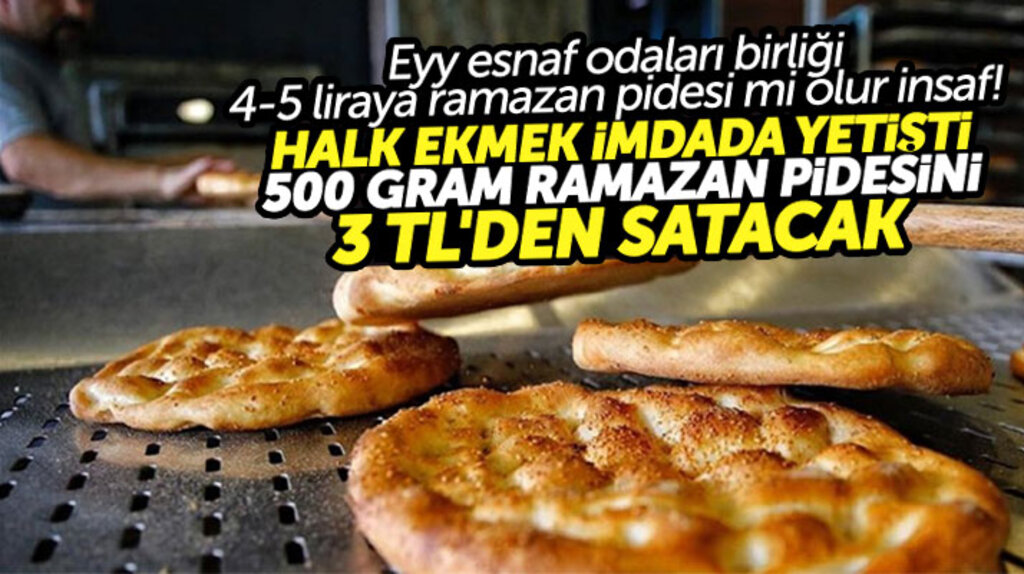 Samsun Halk Ekmek Fabrikası, ramazan pidesini 3 TL'den satacak